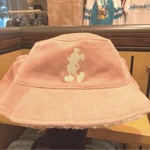 Disney Parks Pink Corduroy Bucket Hat